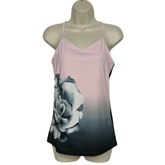 Xersion Performance Wear Tank Top Pink Black Medium - Picture 1 of 6